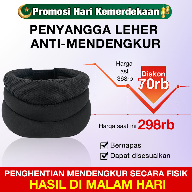 Promosi Hari Kemerdekaan-Potongan harga 70rb-kejutan penawaran spesial! Penyangga leher anti ngorok - Direkomendasikan oleh dokter profesional - Tidur yang aman
